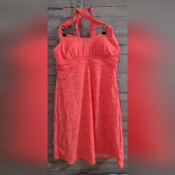 ZeroXposur Women’s Swim Dress – Size S – Neon Coral Bathing Suit Cover Up - Picture 1 of 5